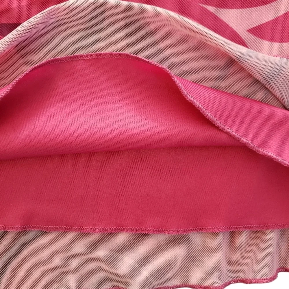 Princess Polly Pink Swirl Y2K Style Spaghetti Strap Dress Size 2 - Picture 4 of 5